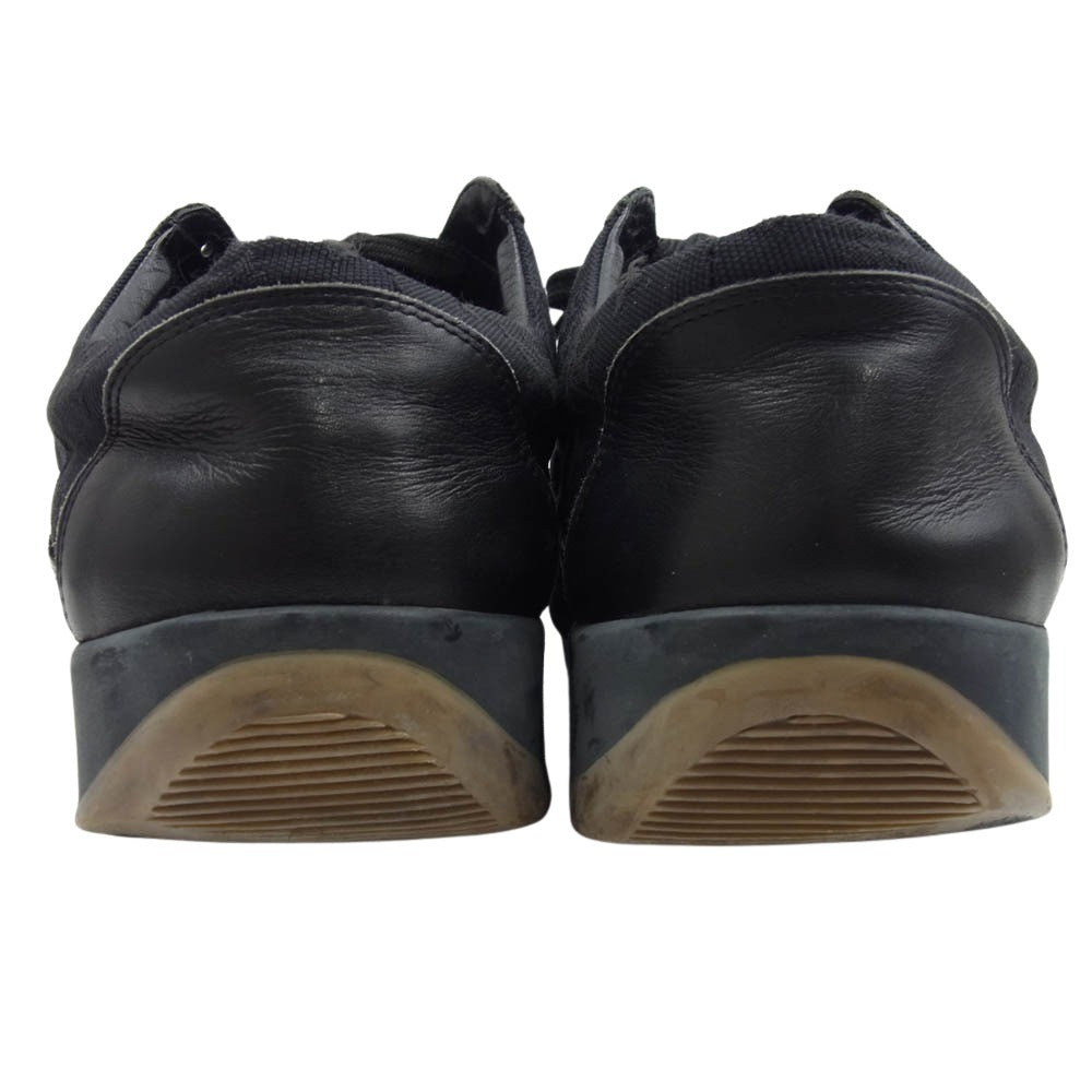 LOUIS VUITTON ルイ・ヴィトン MA0082 モノグラム キャンバス レザー ローカット スニーカー ガムソール ブラック ブラック系 8.5【中古】