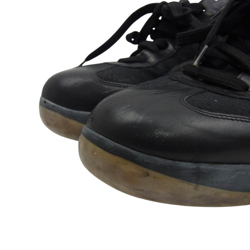 LOUIS VUITTON ルイ・ヴィトン MA0082 モノグラム キャンバス レザー ローカット スニーカー ガムソール ブラック ブラック系 8.5【中古】