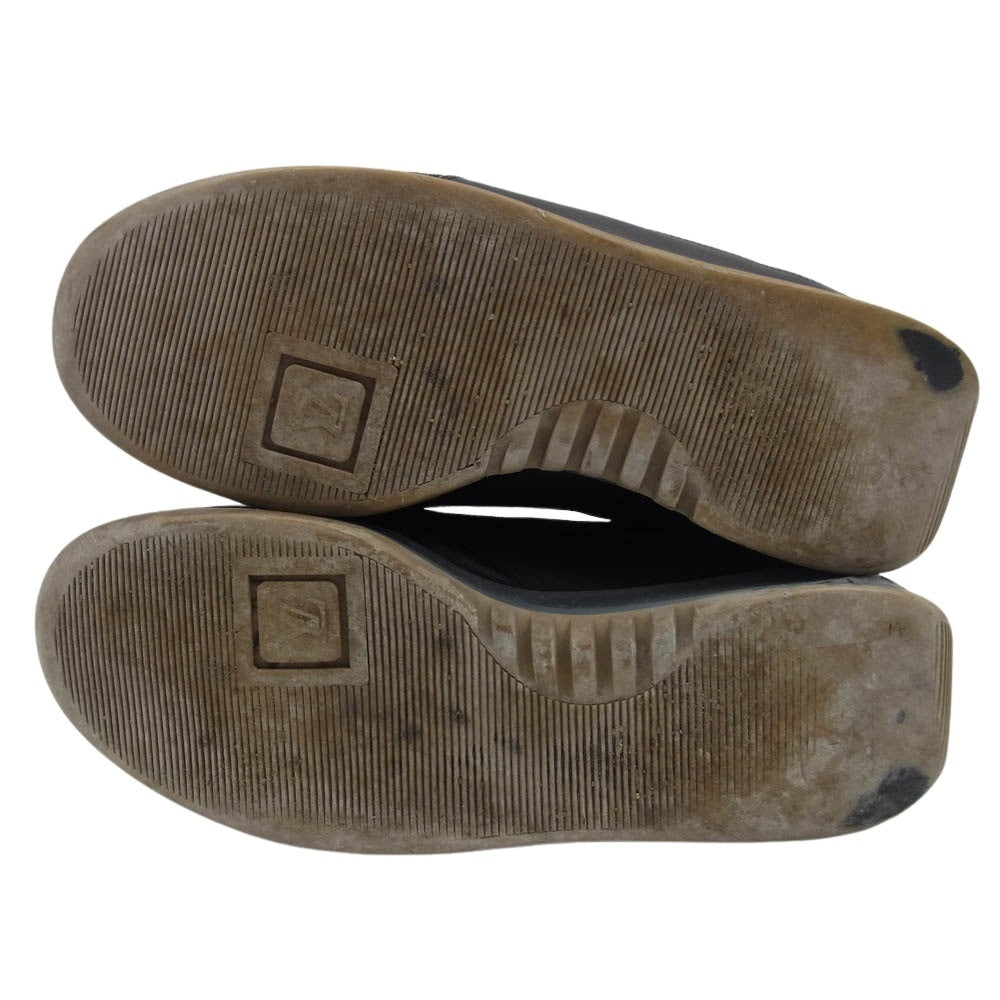 LOUIS VUITTON ルイ・ヴィトン MA0082 モノグラム キャンバス レザー ローカット スニーカー ガムソール ブラック ブラック系 8.5【中古】