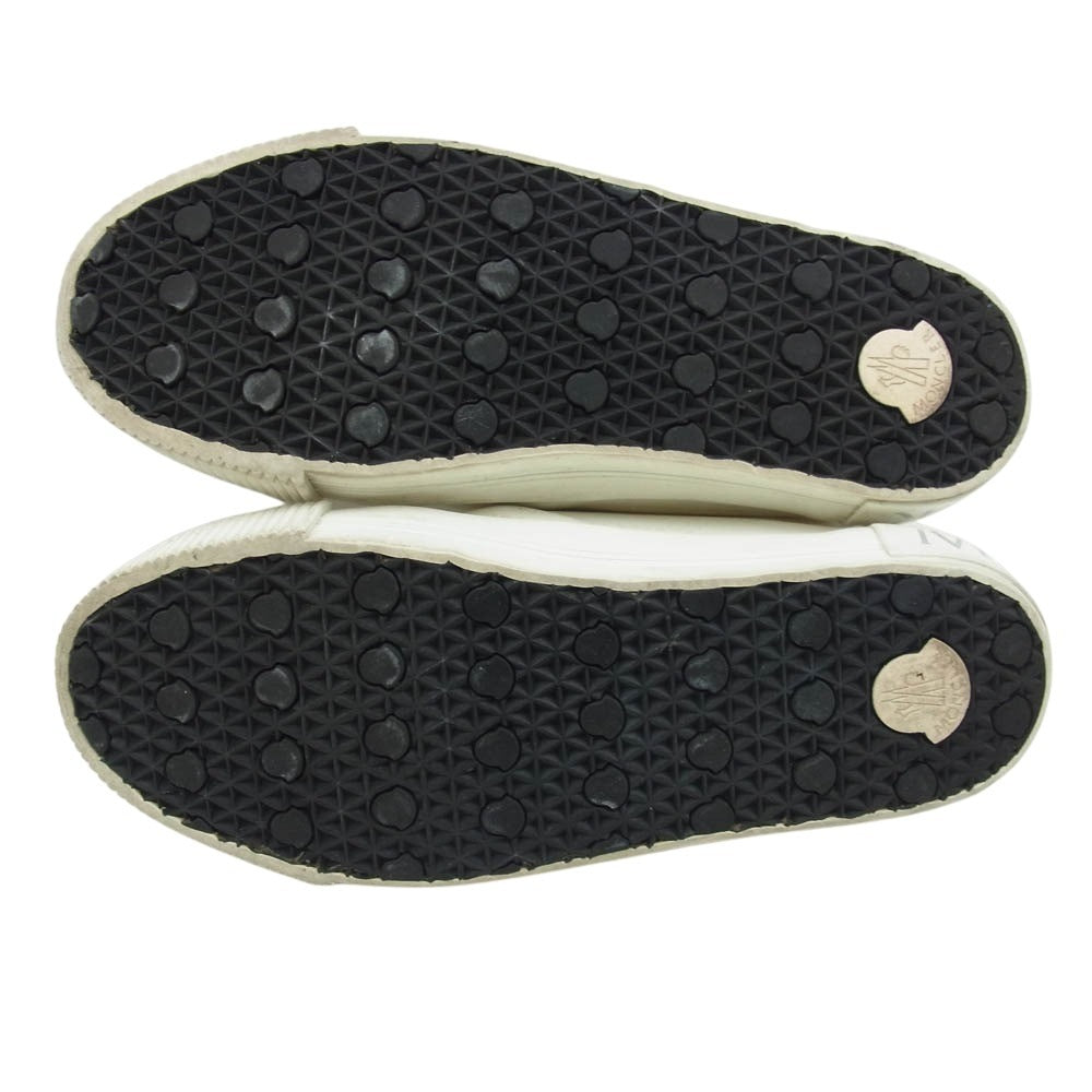 MONCLER モンクレール GLISSIERE TRI SLIP-ON ロゴ スリッポン スニーカー ホワイト ホワイト系 表記無し実寸28cm【中古】