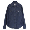 MAISON MARGIELA メゾンマルジェラ 22AW S50DL0522 S30815 1 10 ライン ワイドカラー 長袖 デニム シャツ インディゴブルー系 38【中古】