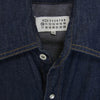 MAISON MARGIELA メゾンマルジェラ 22AW S50DL0522 S30815 1 10 ライン ワイドカラー 長袖 デニム シャツ インディゴブルー系 38【中古】