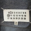MAISON MARGIELA メゾンマルジェラ 22AW S50DL0522 S30815 1 10 ライン ワイドカラー 長袖 デニム シャツ インディゴブルー系 38【中古】