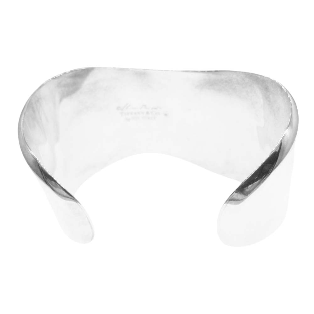 TIFFANY&Co. ティファニー ボーン カフ ミディアム ワイド シルバー バングル シルバー系【中古】