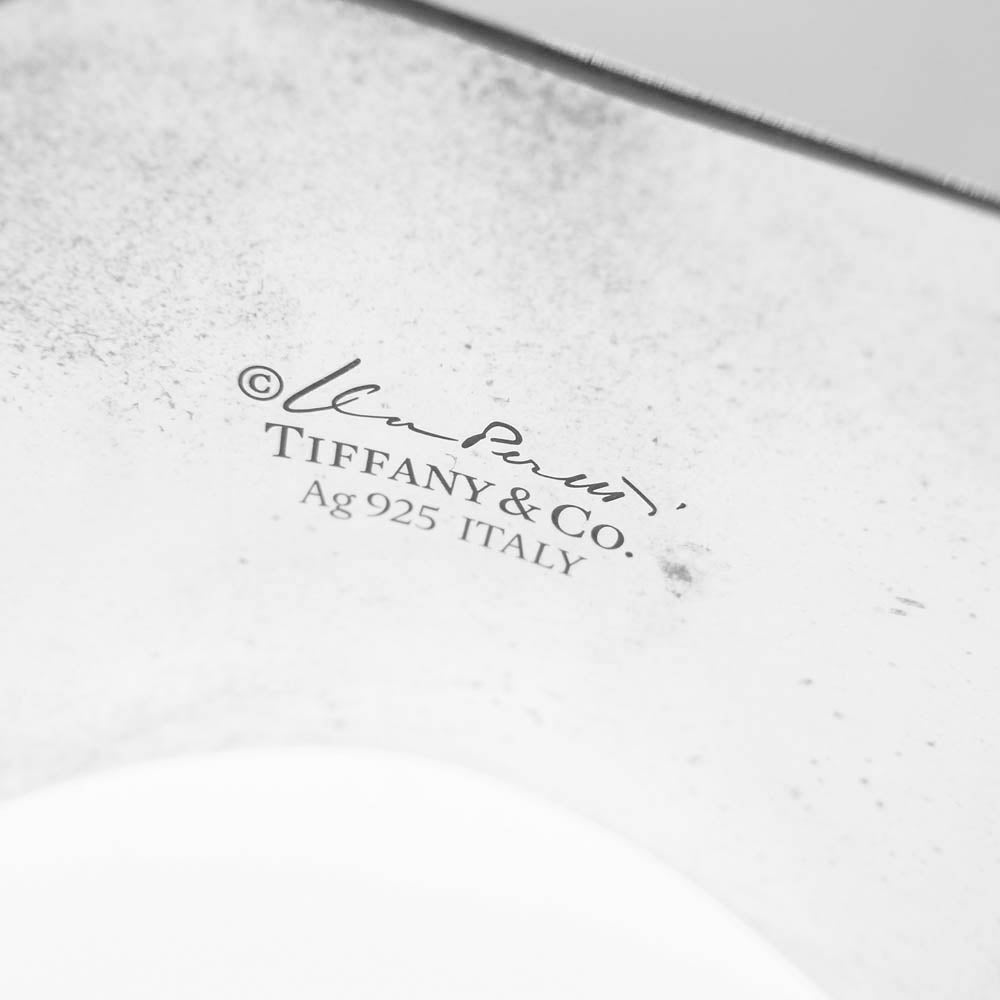 TIFFANY&Co. ティファニー ボーン カフ ミディアム ワイド シルバー バングル シルバー系【中古】