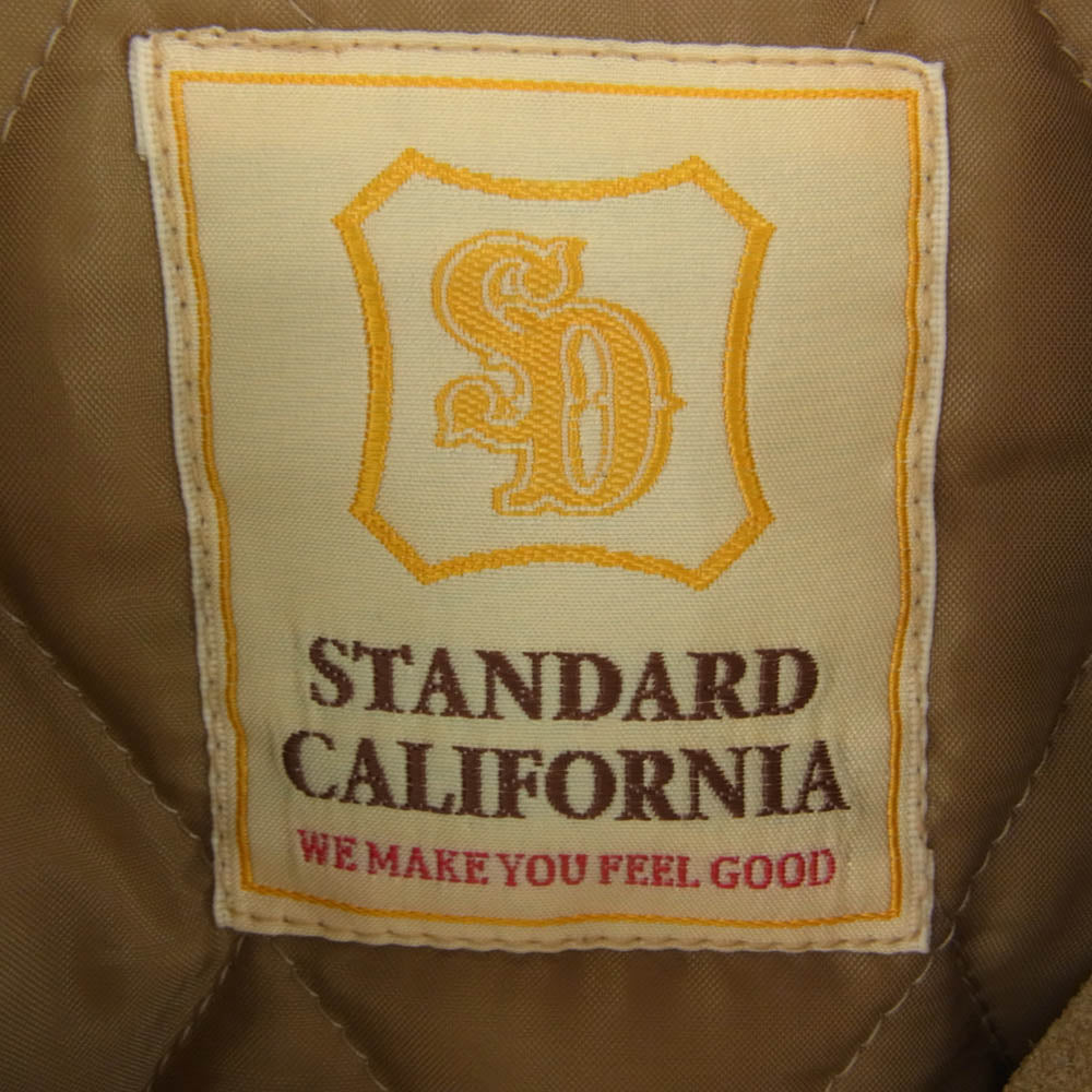 STANDARD CALIFORNIA スタンダードカリフォルニア SD Suede Single Riders Jacket スエード スウェード シングル ライダース ジャケット ベージュ系 M【中古】