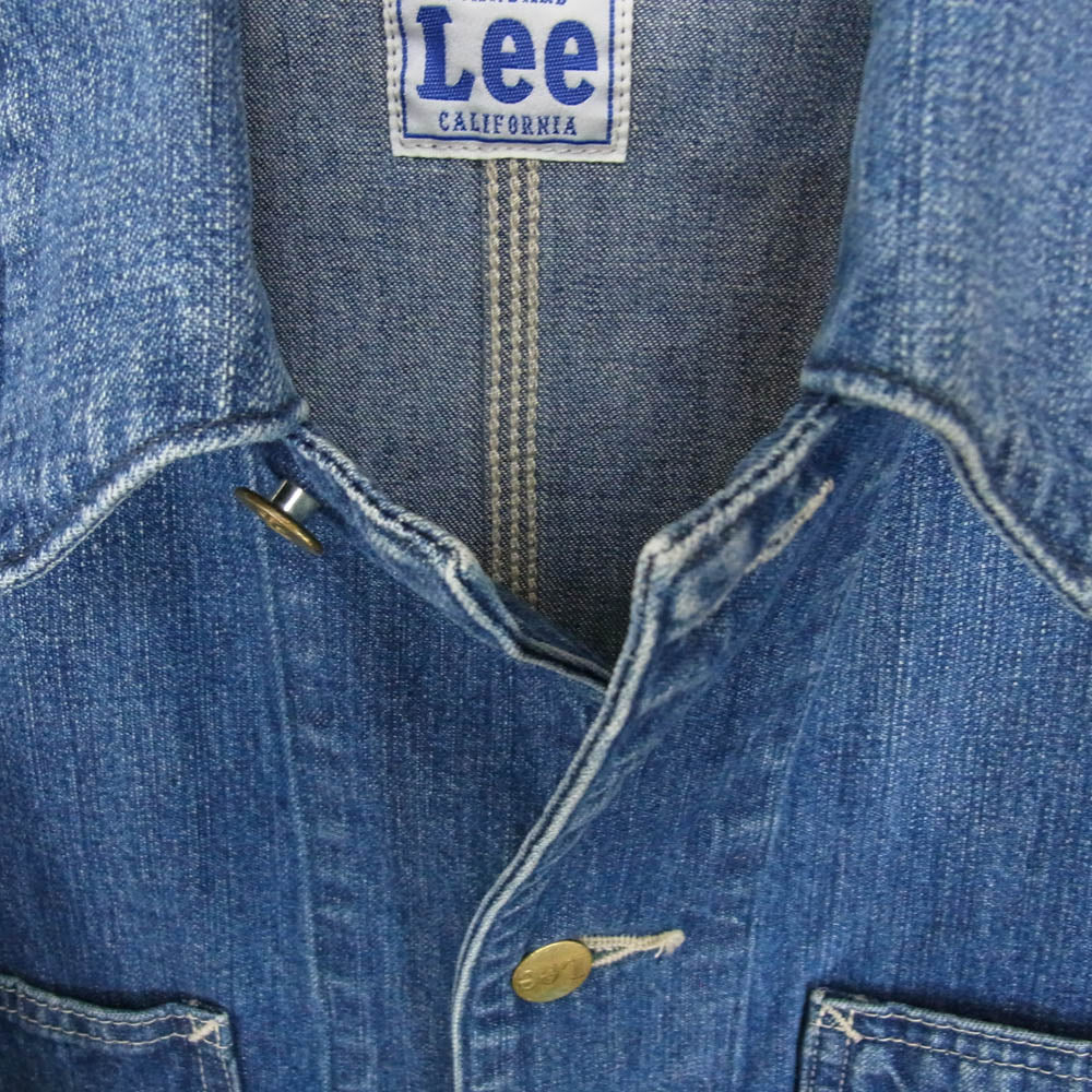STANDARD CALIFORNIA スタンダードカリフォルニア × Lee リー SD Coverall Jacket Vintage Wash カバーオール ジャケット ビンテージ ヴィンテージ ウォッシュ インディゴブルー系 M【美品】【中古】