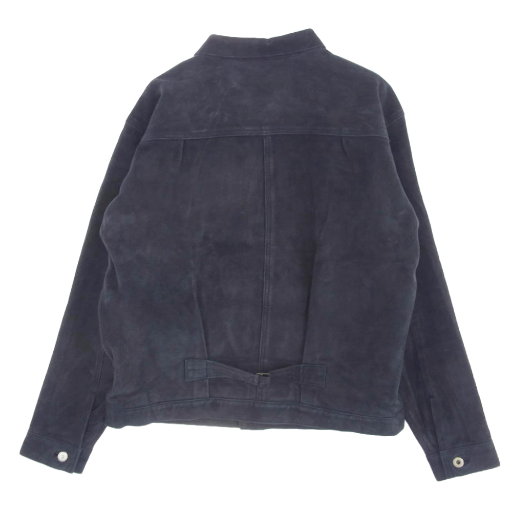 STANDARD CALIFORNIA スタンダードカリフォルニア SD Leather Jacket s996 レザー ジャケット ネイビー系 40【新古品】【未使用】【中古】