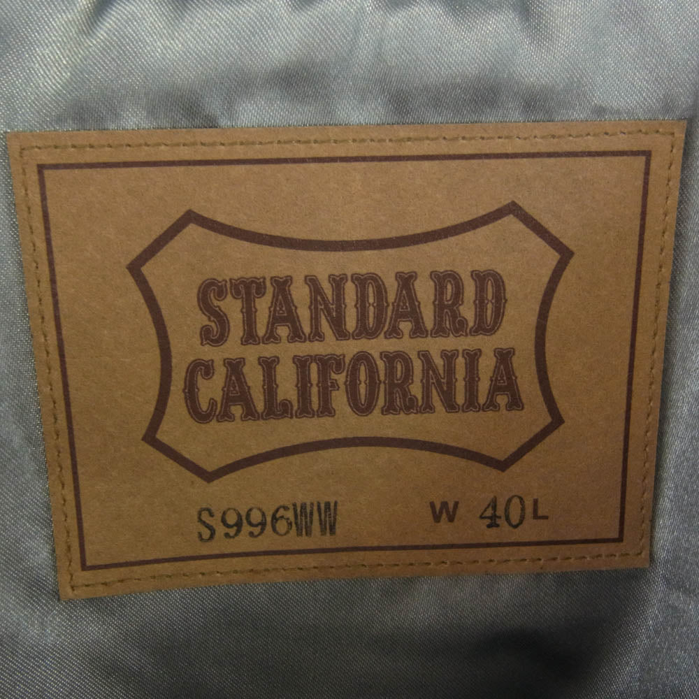STANDARD CALIFORNIA スタンダードカリフォルニア SD Leather Jacket s996 レザー ジャケット ネイビー系 40【新古品】【未使用】【中古】