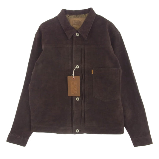 STANDARD CALIFORNIA スタンダードカリフォルニア SD Leather Jacket s996 レザー ジャケット ブラウン系 40【新古品】【未使用】【中古】