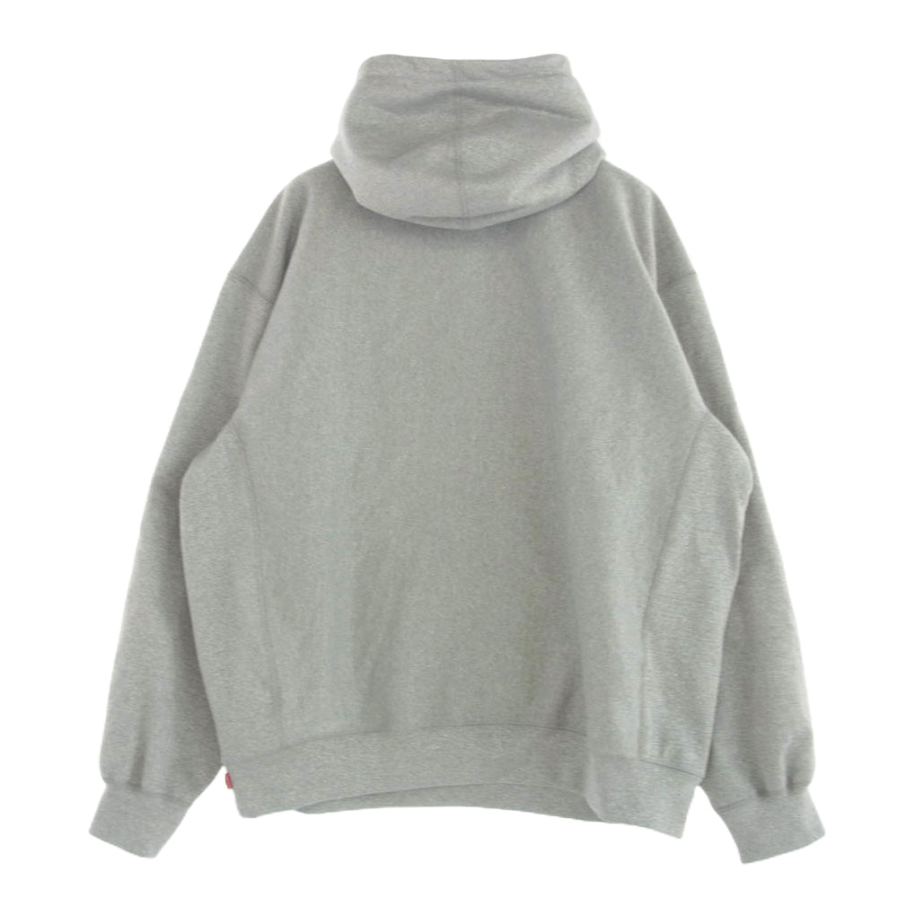 Supreme シュプリーム 23SS Metallic Glitter Arc Hooded Sweatshirt メタリック アーチロゴ スウェット プルオーバー フーディ パーカー グレー系 シルバー系 XXL【中古】