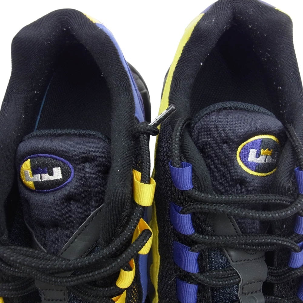 NIKE ナイキ CZ3624-001 Air Max 95 NRG Lebron Lakers エアマックス エナジー レブロン レイカーズ スニーカー イエロー系 ブラック系 パープル系 27.5cm【中古】