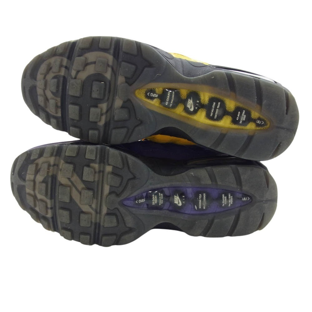 NIKE ナイキ CZ3624-001 Air Max 95 NRG Lebron Lakers エアマックス エナジー レブロン レイカーズ スニーカー イエロー系 ブラック系 パープル系 27.5cm【中古】