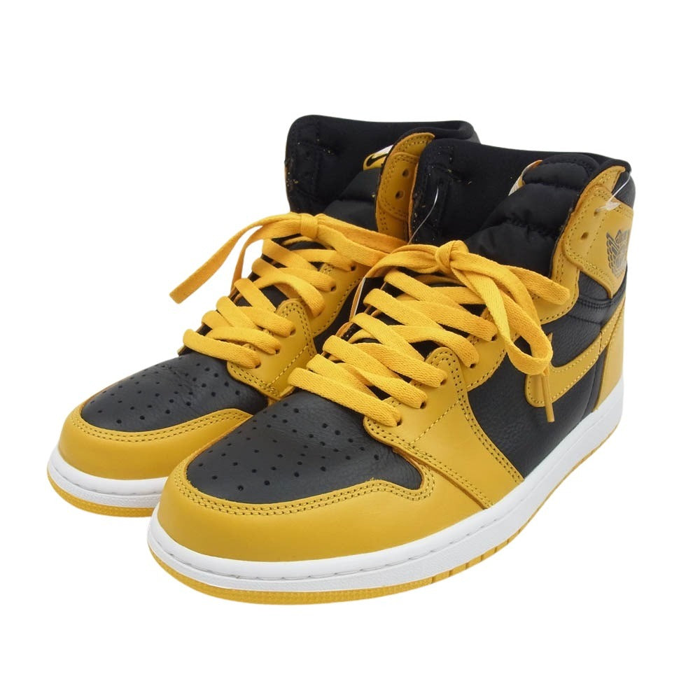 NIKE AIR JORDAN ナイキ ジョーダン 555088-701 Air Jordan 1 High OG Pollen AJ1 エアジョーダン ハイ パラン スニーカー ブラック系 イエロー系 27.5cm【新古品】【未使用】【中古】