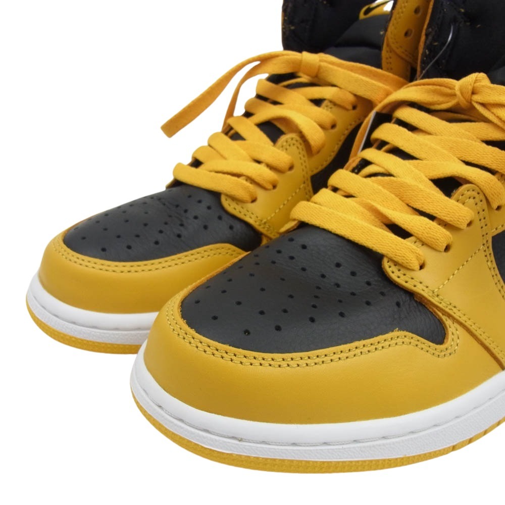 NIKE AIR JORDAN ナイキ ジョーダン 555088-701 Air Jordan 1 High OG Pollen AJ1 エアジョーダン ハイ パラン スニーカー ブラック系 イエロー系 27.5cm【新古品】【未使用】【中古】