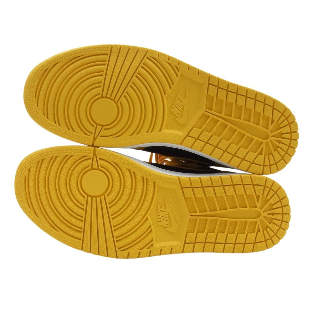 NIKE AIR JORDAN ナイキ ジョーダン 555088-701 Air Jordan 1 High OG Pollen AJ1 エアジョーダン ハイ パラン スニーカー ブラック系 イエロー系 27.5cm【新古品】【未使用】【中古】