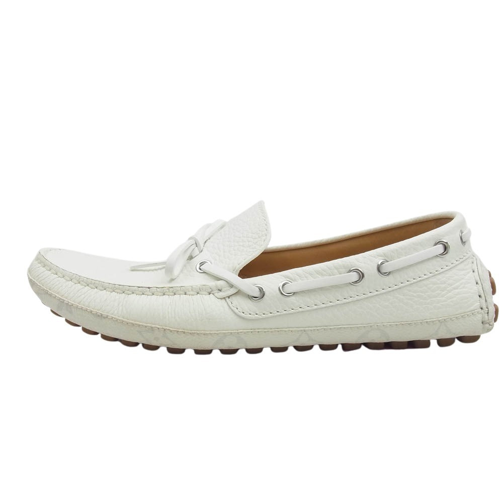 LOUIS VUITTON ルイ・ヴィトン ND1210 ドライビング モカシン シューズ オフホワイト系 8【中古】
