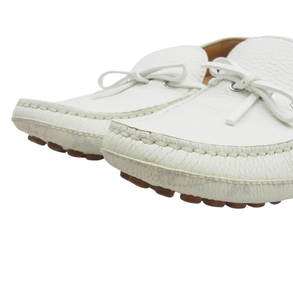 LOUIS VUITTON ルイ・ヴィトン ND1210 ドライビング モカシン シューズ オフホワイト系 8【中古】