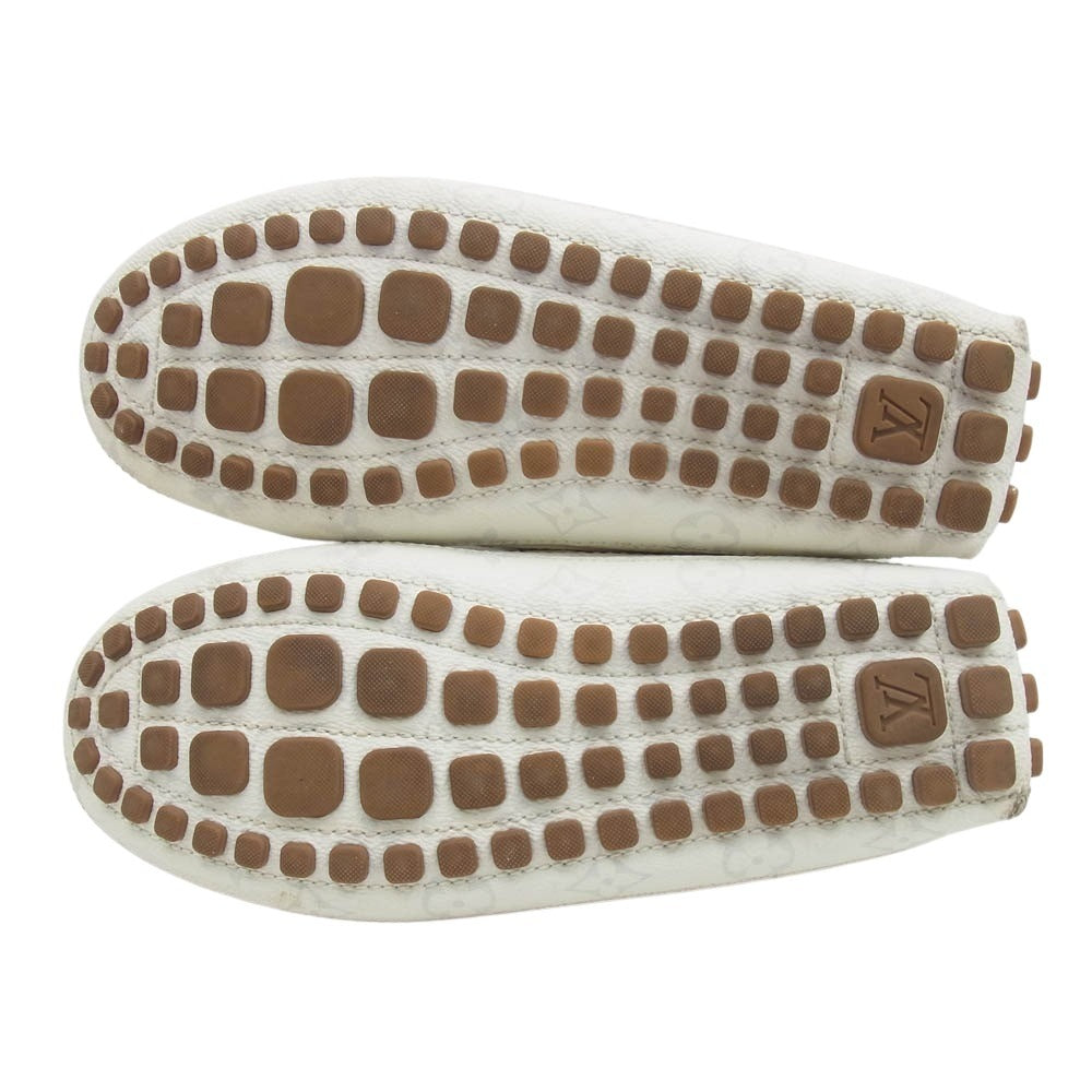 LOUIS VUITTON ルイ・ヴィトン ND1210 ドライビング モカシン シューズ オフホワイト系 8【中古】