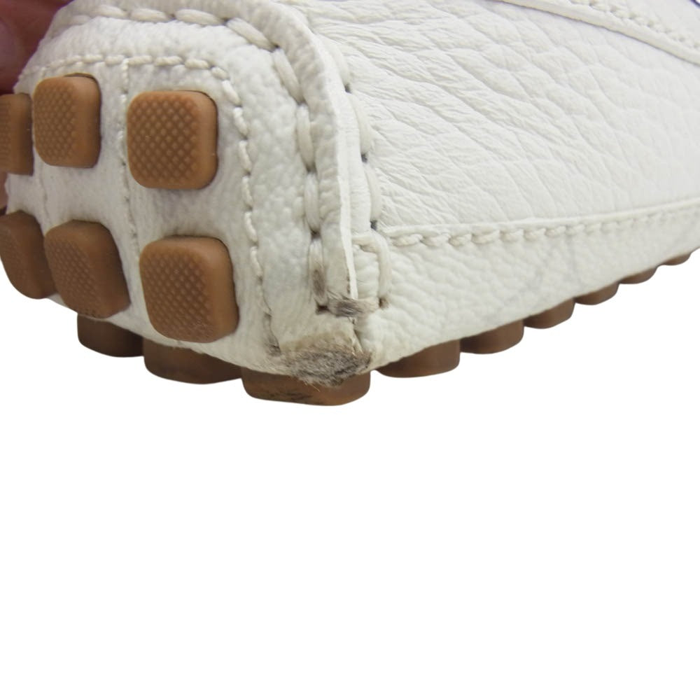 LOUIS VUITTON ルイ・ヴィトン ND1210 ドライビング モカシン シューズ オフホワイト系 8【中古】