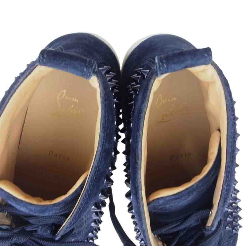 Christian Louboutin スパイクパンプス ネイビー Christian Louboutin スパイクパンプス ネイビー