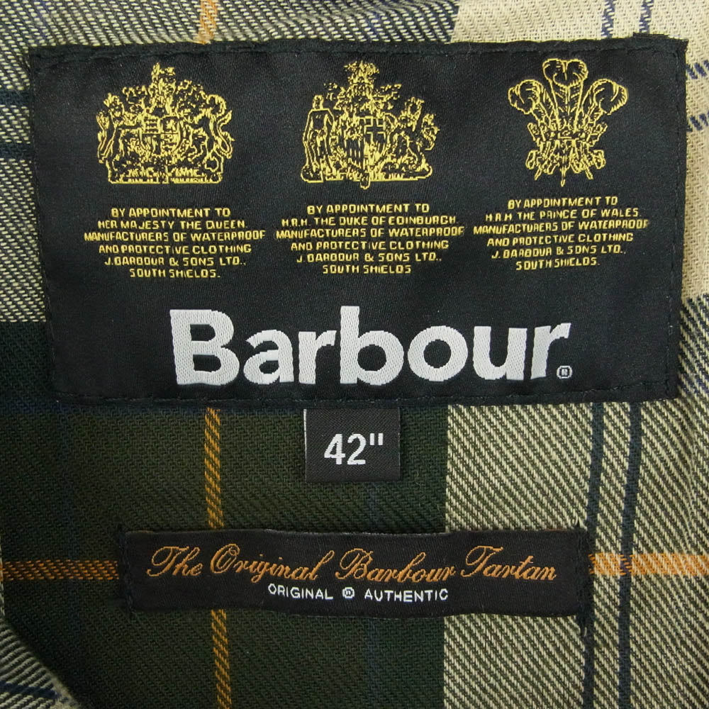 Barbour バブアー SL BEDALE HOODED CASUAL ビデイル フーデッド カジュアル ジャケット カーキ系 42【中古】
