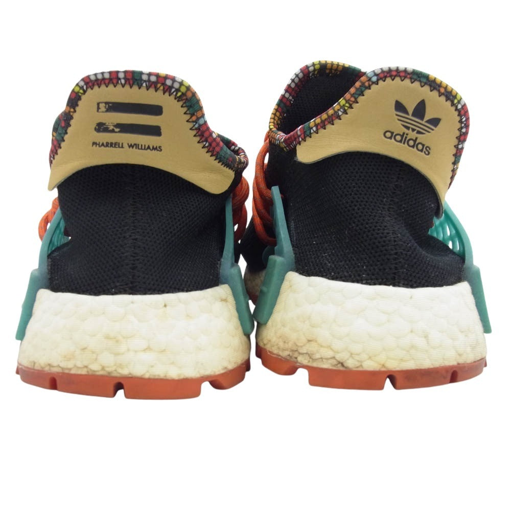 adidas アディダス EE7582 × PHARRELL WILLIAMS ファレル ウィリアムス NMD HU インスピレーションパック ブラック スニーカー 27cm【中古】