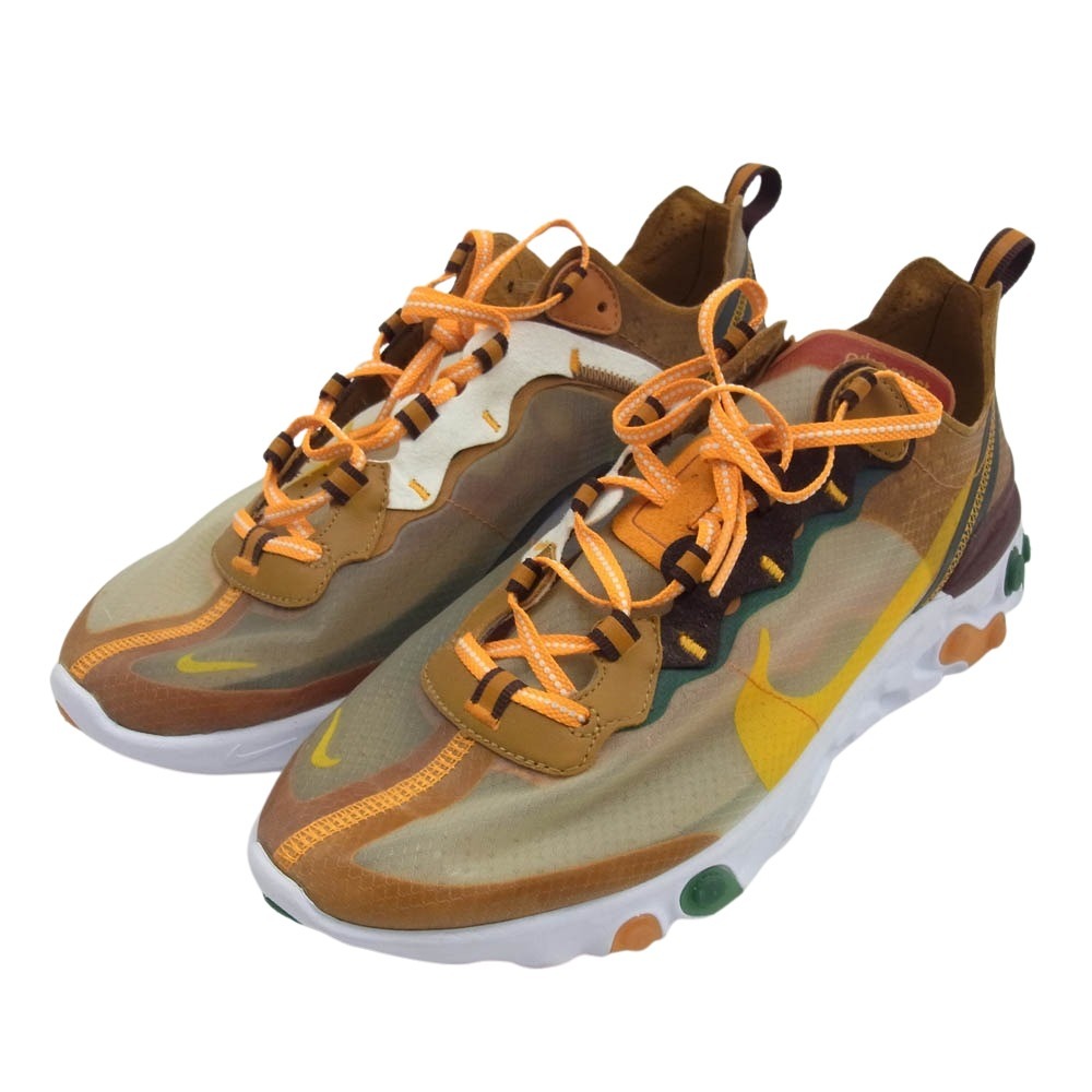 NIKE ナイキ CJ6897-113 REACT ELEMENT 87 ORANGE/GREEN リアクトエレメント 87 スニーカー 28cm【中古】