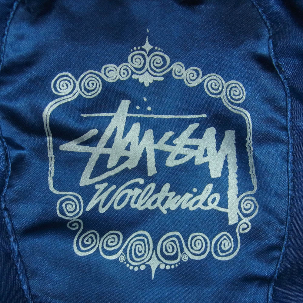 STUSSY ステューシー ロゴ フェザー付き 中折れ フェルト ハット 中国製 チャコール系 L / XL【中古】