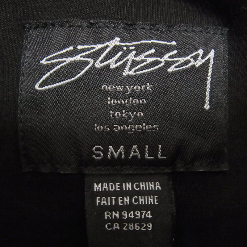 STUSSY ステューシー フード付き ストレッチ ワンピース ブラック系 S【中古】