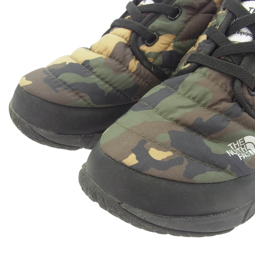 THE NORTH FACE ノースフェイス NF51581 TRACTION CHUKKA LITE WP ヌプシ トラクション チャッカ ライト ウォータープルーフ カモ 迷彩 ブーツ シューズ カーキ系 23cm【中古】