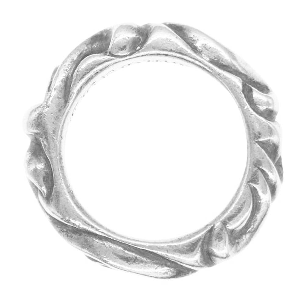 CHROME HEARTS クロムハーツ（原本無） SCRL BAND スクロールバンドリング シルバー系 4号【中古】