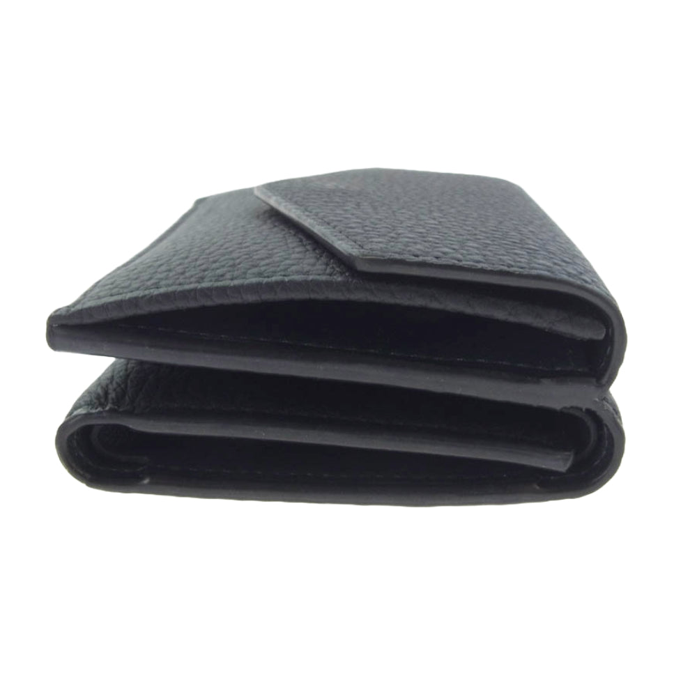 未使用 ボナベンチュラ スモール ウォレット シュリンクレザー 三つ折り財布 黒 BONAVENTURA｜スモールウォレット シュリンクレザー / ミニ財布