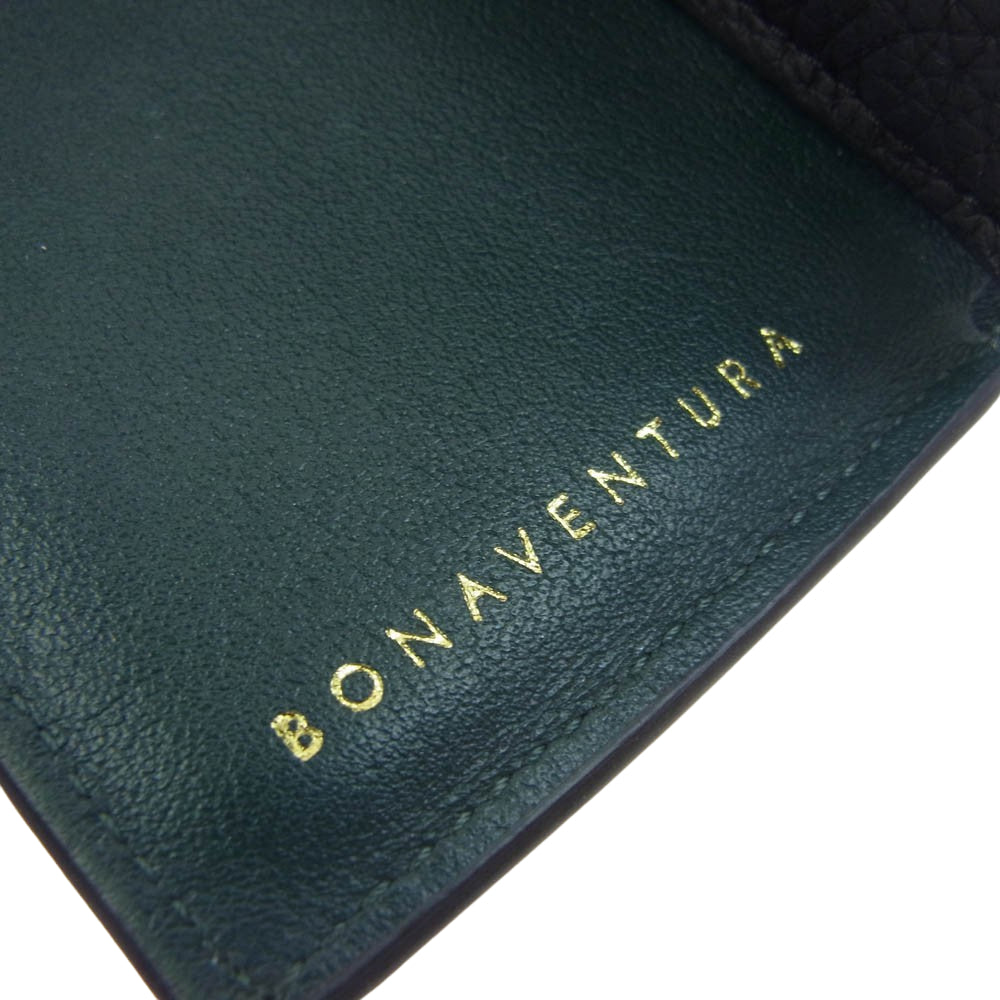 BONAVENTURA ボナベンチュラ スモールウォレット 三つ折り 財布 ブラック系【中古】