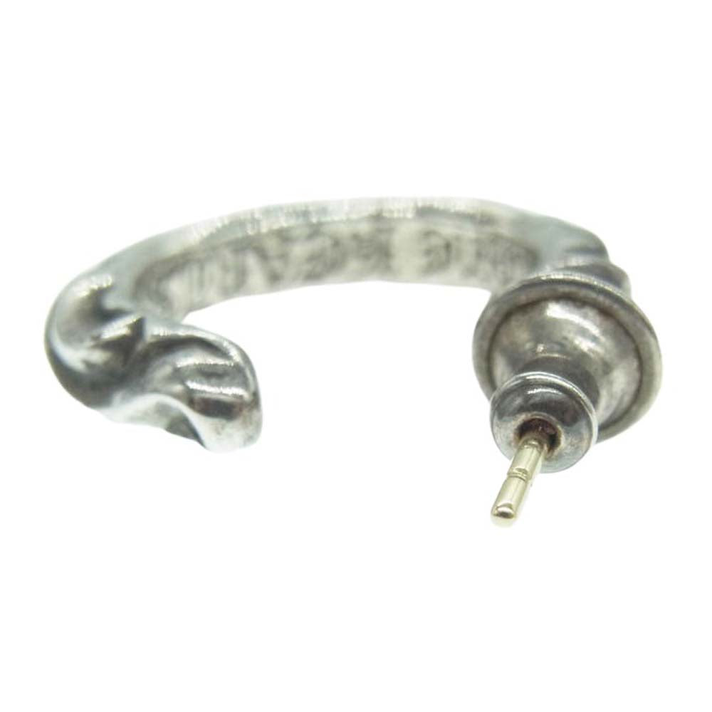 CHROME HEARTS クロムハーツ（原本無） HOOP SCROOL 1 スクロール フープ ピアス シルバー系【中古】