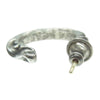 CHROME HEARTS クロムハーツ（原本無） HOOP SCROOL 1 スクロール フープ ピアス シルバー系【中古】