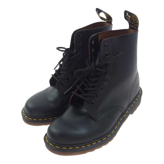 Dr.Martens ドクターマーチン 英国製 VINTAGE MIE 1460 8 ホール ブーツ ブラック系 US9【美品】【中古】
