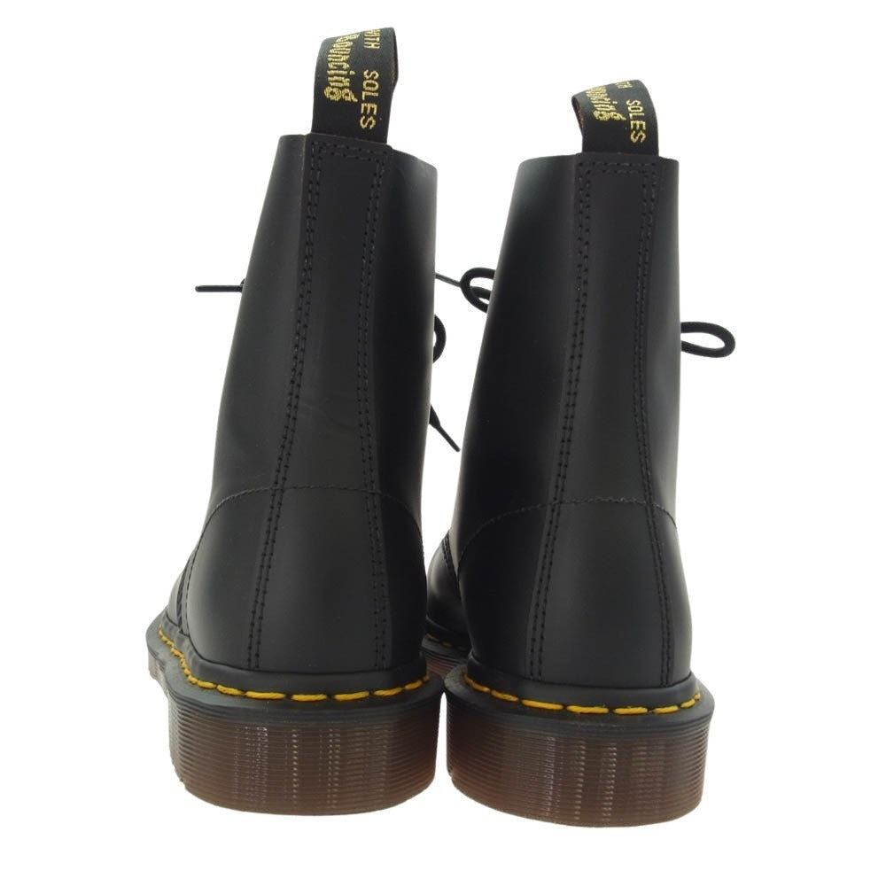 Dr.Martens ドクターマーチン 英国製 VINTAGE MIE 1460 8 ホール ブーツ ブラック系 US9【美品】【中古】