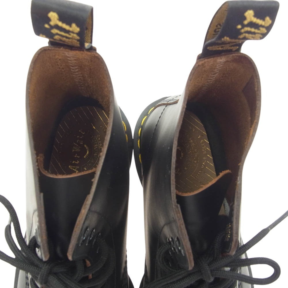 Dr.Martens ドクターマーチン 英国製 VINTAGE MIE 1460 8 ホール ブーツ ブラック系 US9【美品】【中古】