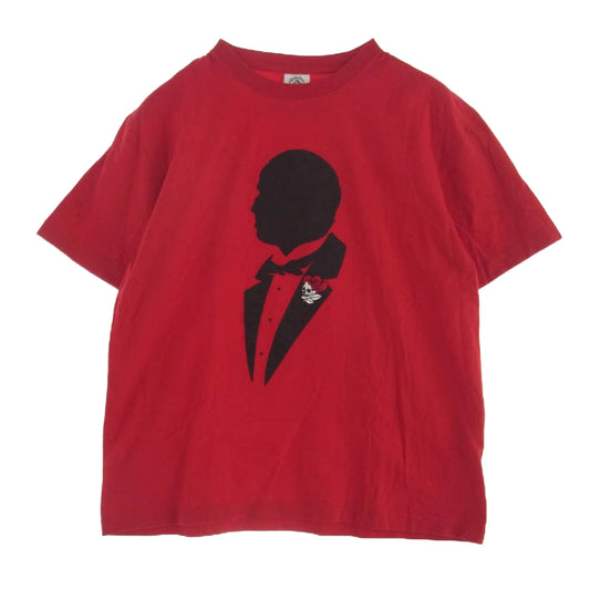 ソフトマシーン プリント Tシャツ カットソー 半袖 レッド系 L【中古】