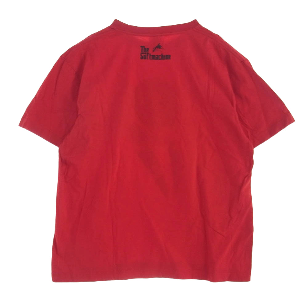 ソフトマシーン プリント Tシャツ カットソー 半袖 レッド系 L【中古】