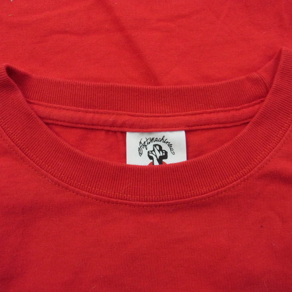ソフトマシーン プリント Tシャツ カットソー 半袖 レッド系 L【中古】