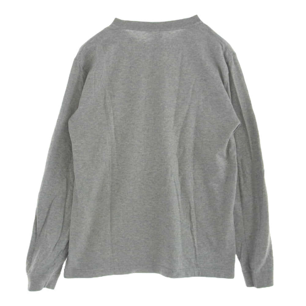ソフトマシーン ロゴ プリント Tシャツ カットソー 長袖 グレー系 M【中古】