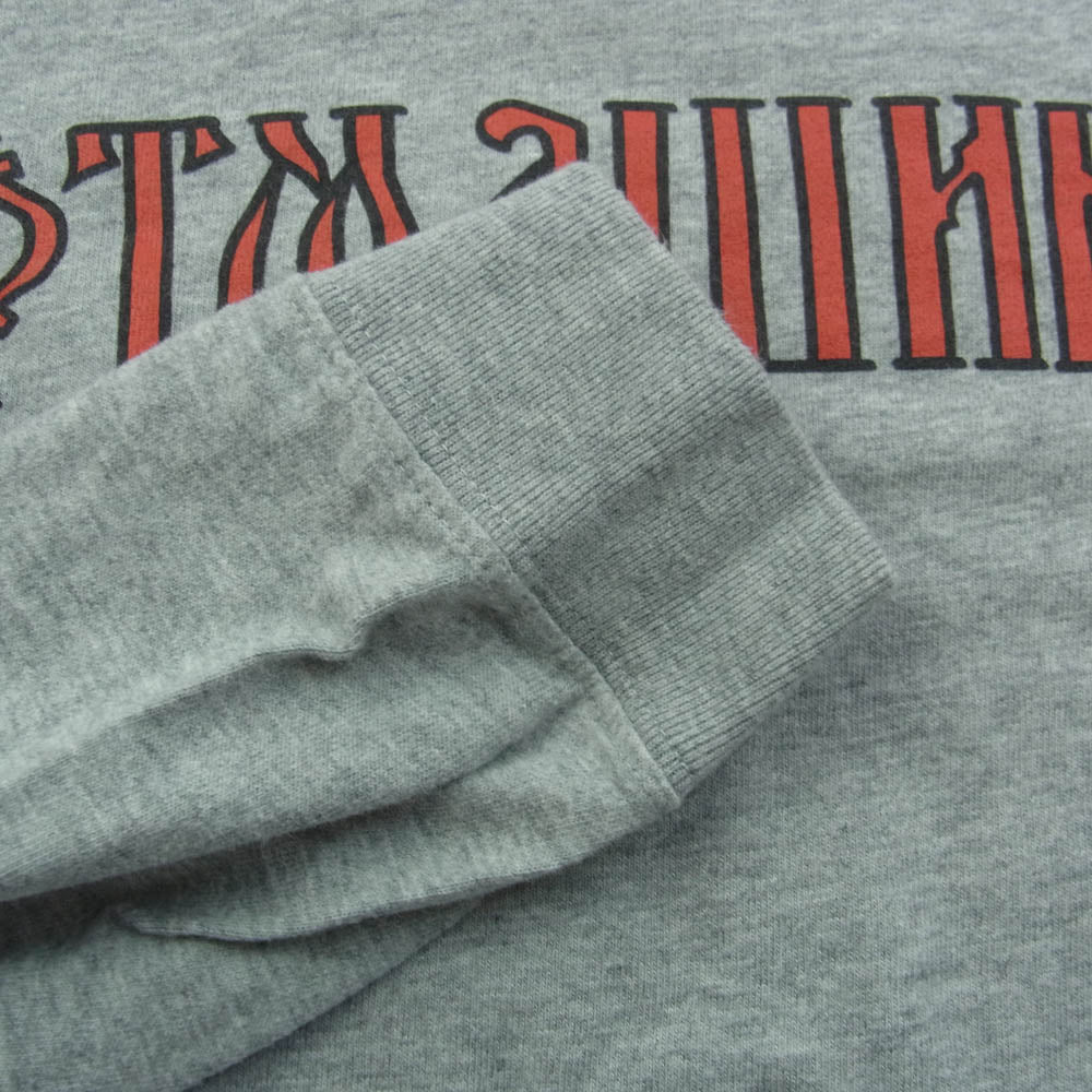 ソフトマシーン ロゴ プリント Tシャツ カットソー 長袖 グレー系 M【中古】