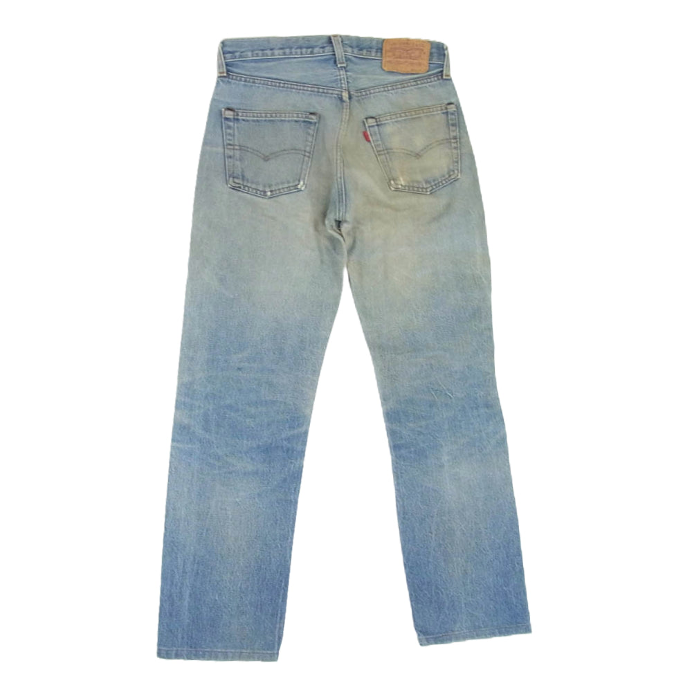Levi's リーバイス 80s USA製 501 赤耳 レッドライン ストレート デニム パンツ ボタンフライ スモールE ボタン裏刻印524 インディゴブルー系 30【中古】