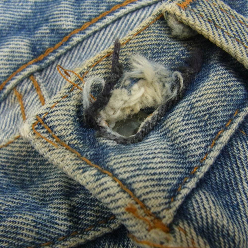 Levi's リーバイス 80s USA製 501 赤耳 レッドライン ストレート デニム パンツ ボタンフライ スモールE ボタン裏刻印524 インディゴブルー系 30【中古】