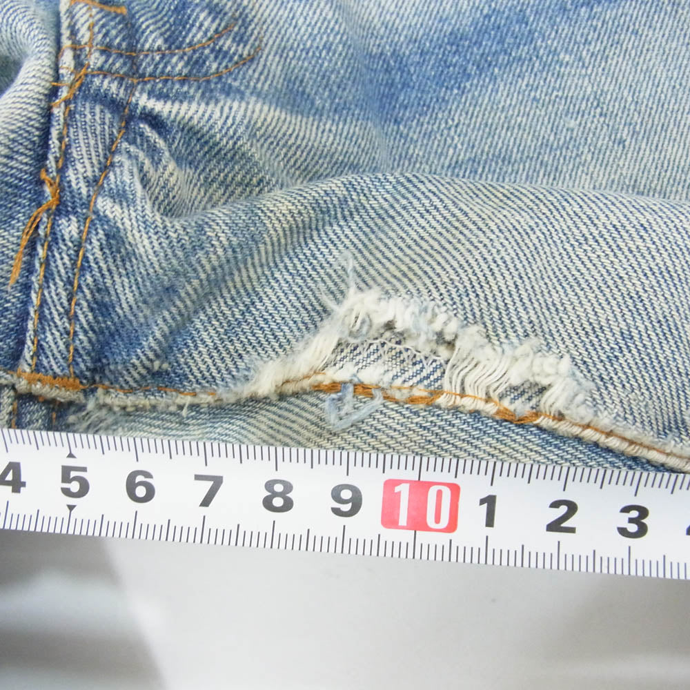 Levi's リーバイス 80s USA製 501 赤耳 レッドライン ストレート デニム パンツ ボタンフライ スモールE ボタン裏刻印524 インディゴブルー系 30【中古】