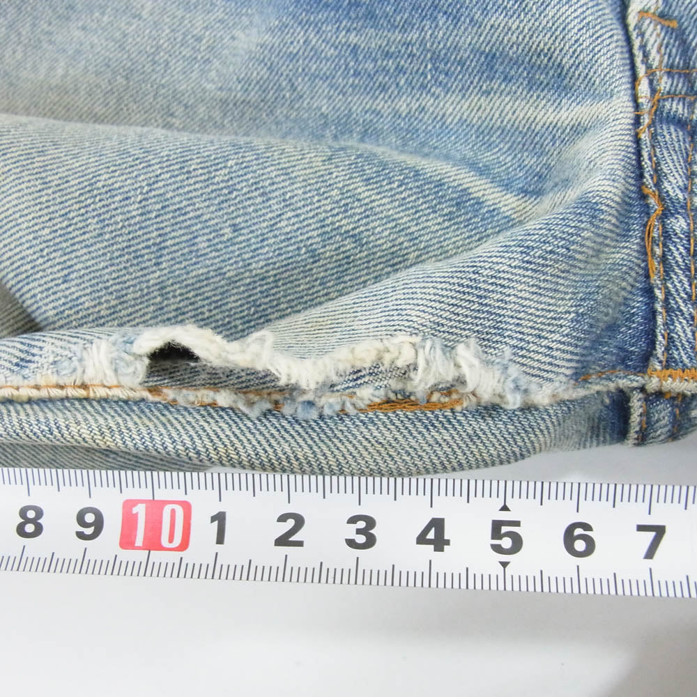 Levi's リーバイス 80s USA製 501 赤耳 レッドライン ストレート デニム パンツ ボタンフライ スモールE ボタン裏刻印524 インディゴブルー系 30【中古】