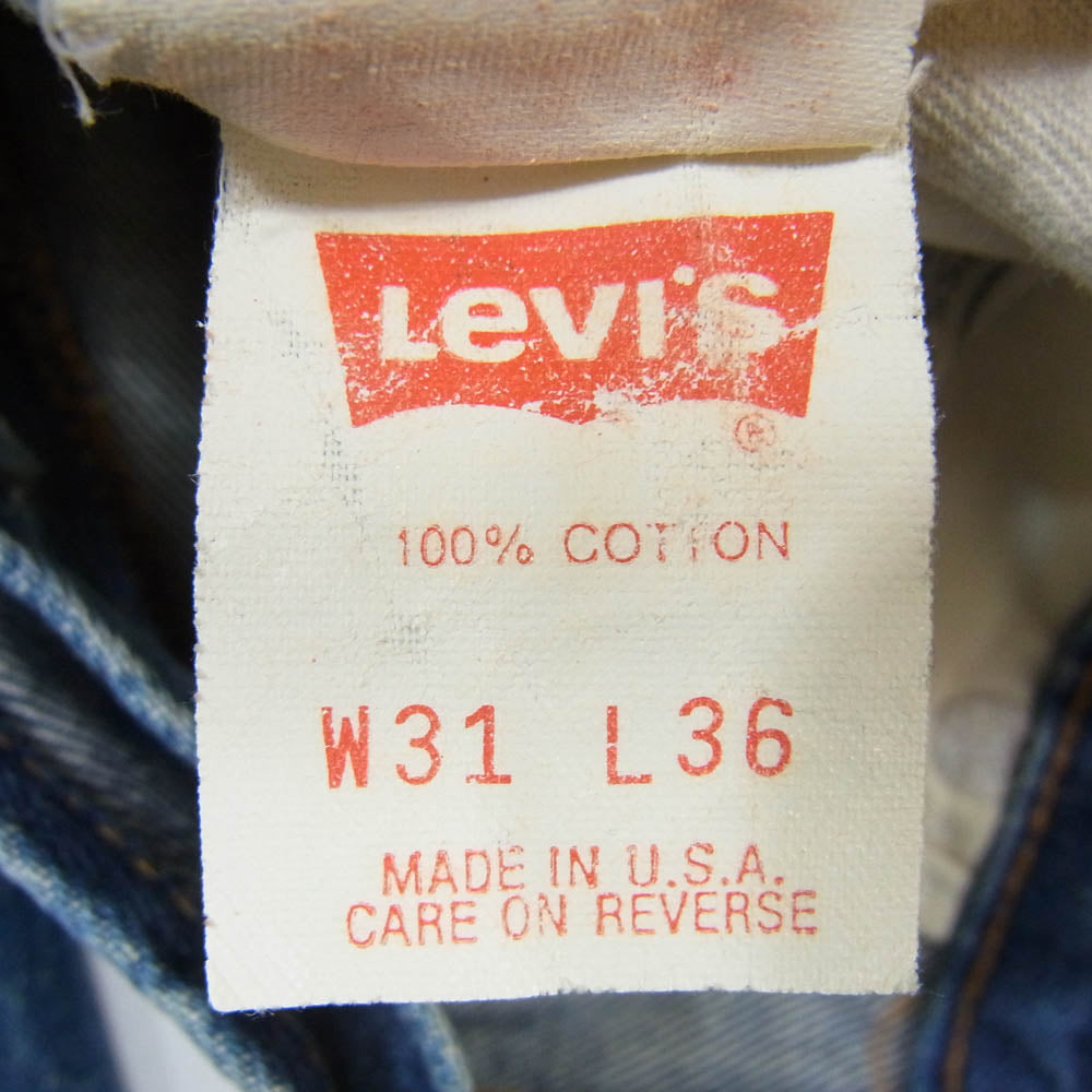 Levi's リーバイス 00s バレンシア製 USA製 501XX ストレート デニム パンツ インディゴ ボタンフライ ボタン裏刻印555 インディゴブルー系 31【中古】