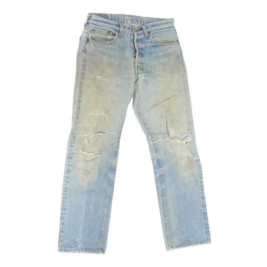 Levi's リーバイス 501 ボタン裏刻印524 赤耳 デニム パンツ インディゴブルー系 サイズ表記無【中古】